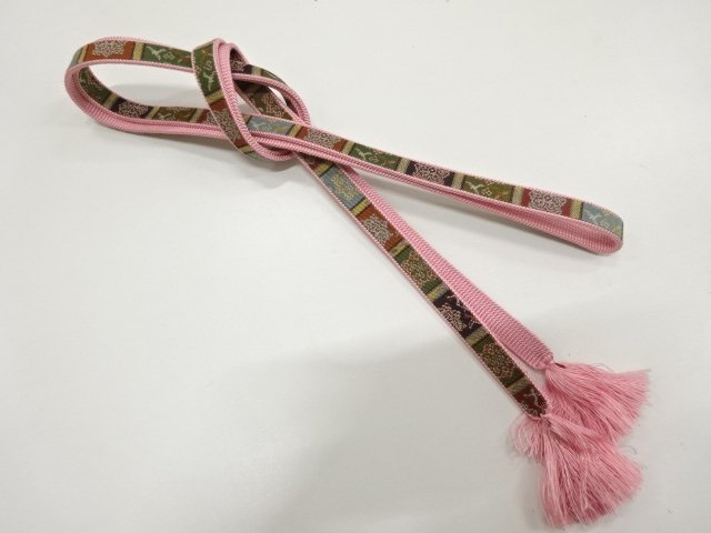 JAPANESE KIMONO / HAND-TIED OBIJIME